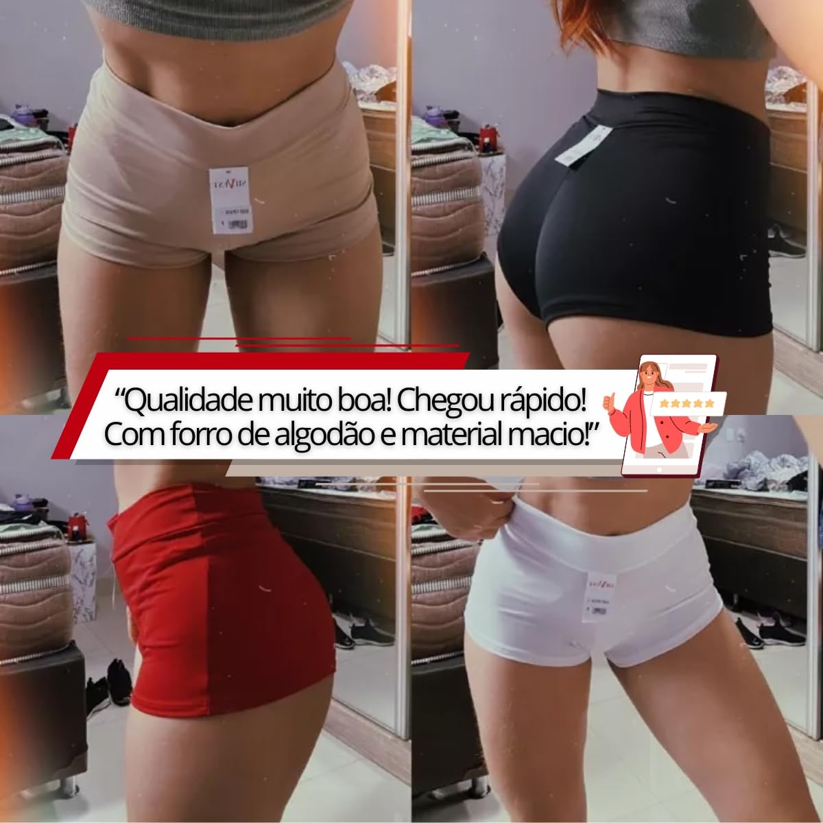 Kit 4 Calcinhas Shorts Cuecas Boxer Feminina Shortinho | 11 em promoção! Veja a oferta e mais achadinhos de Moda íntima 4 Hoje é o melhor dia para comprar Kit 4 Calcinhas Shorts Cuecas Boxer Feminina Shortinho | 11 com aquele preço maroto! Promoção! Aproveite a oferta! 4