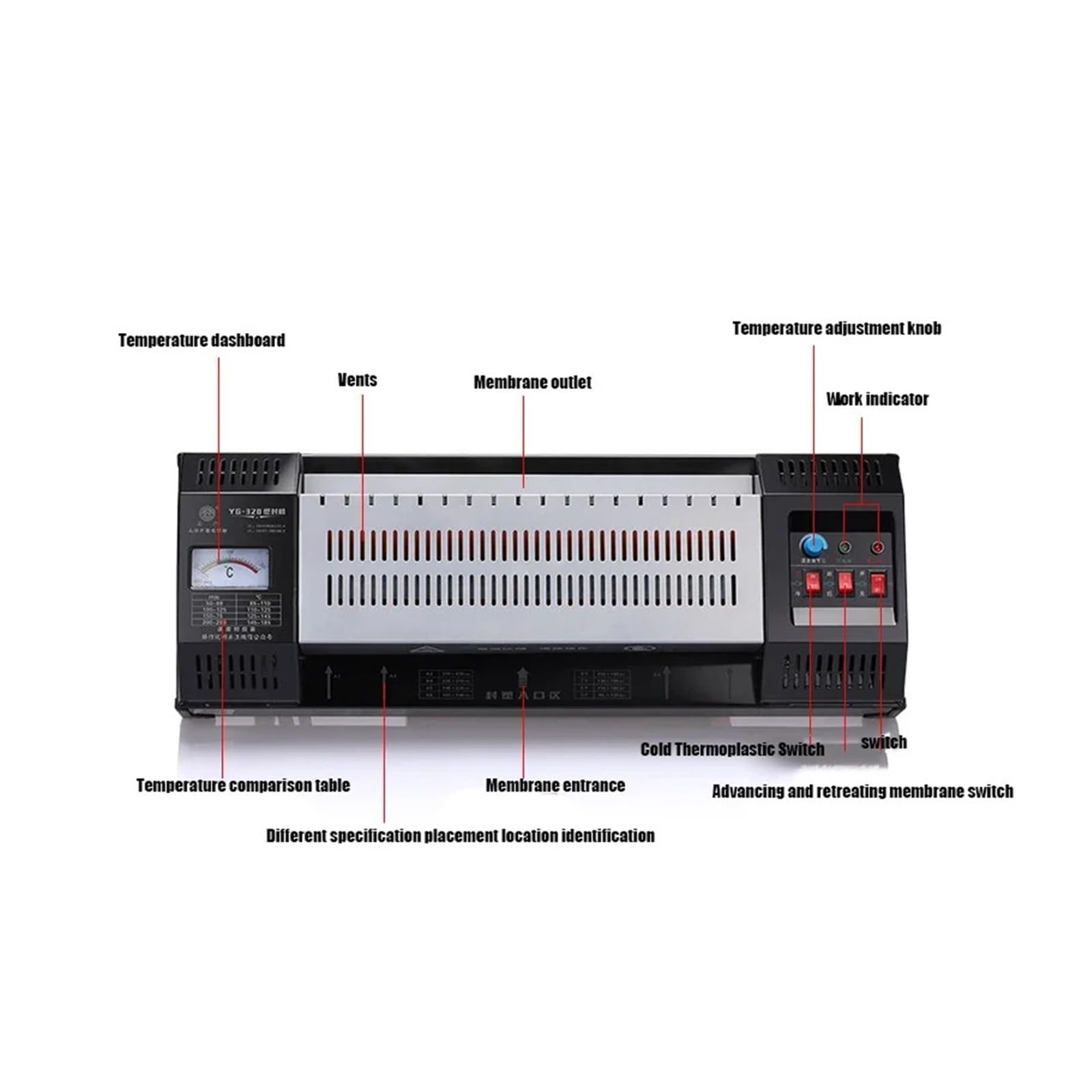 YG-320 Macchina for imballaggio in plastica for ufficio professionale Macchina for laminazione A3/A4 Macchina for laminazione di imballaggi in plastica for foto Per ufficio, scuola