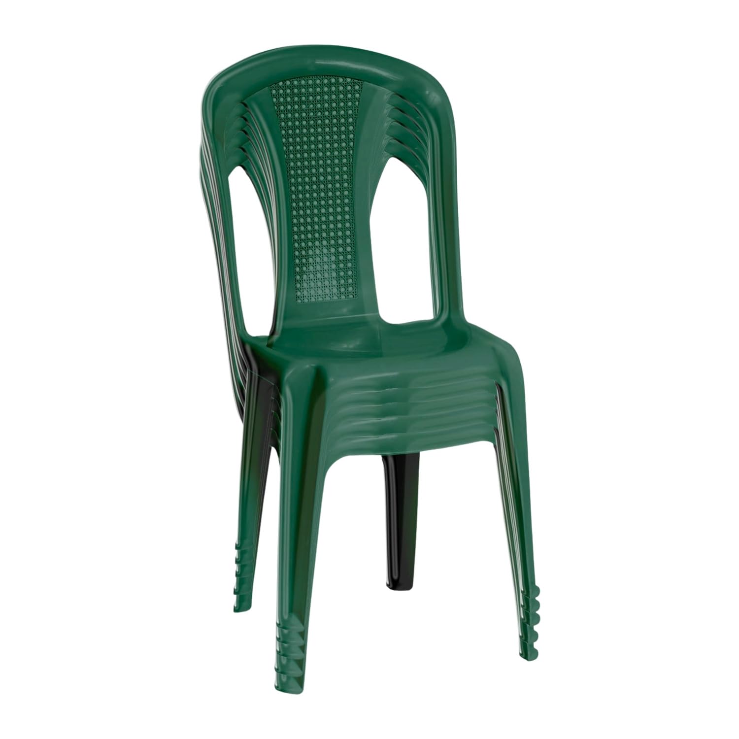 7H SEVEN HOUSE Pack 12 Sillas de Exterior Apilables sin Reposabrazos Napoli 49x42x88cm 7house