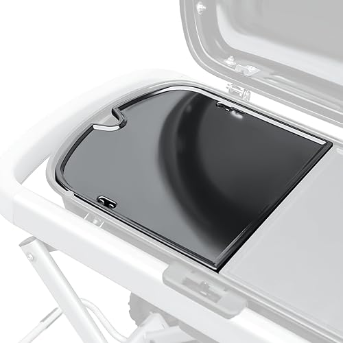 Hisencn Parrilla de hierro fundido esmaltado para Weber Traveler parrilla de gas portátil, compatible con Weber 7034 Traveler Plancha para Weber