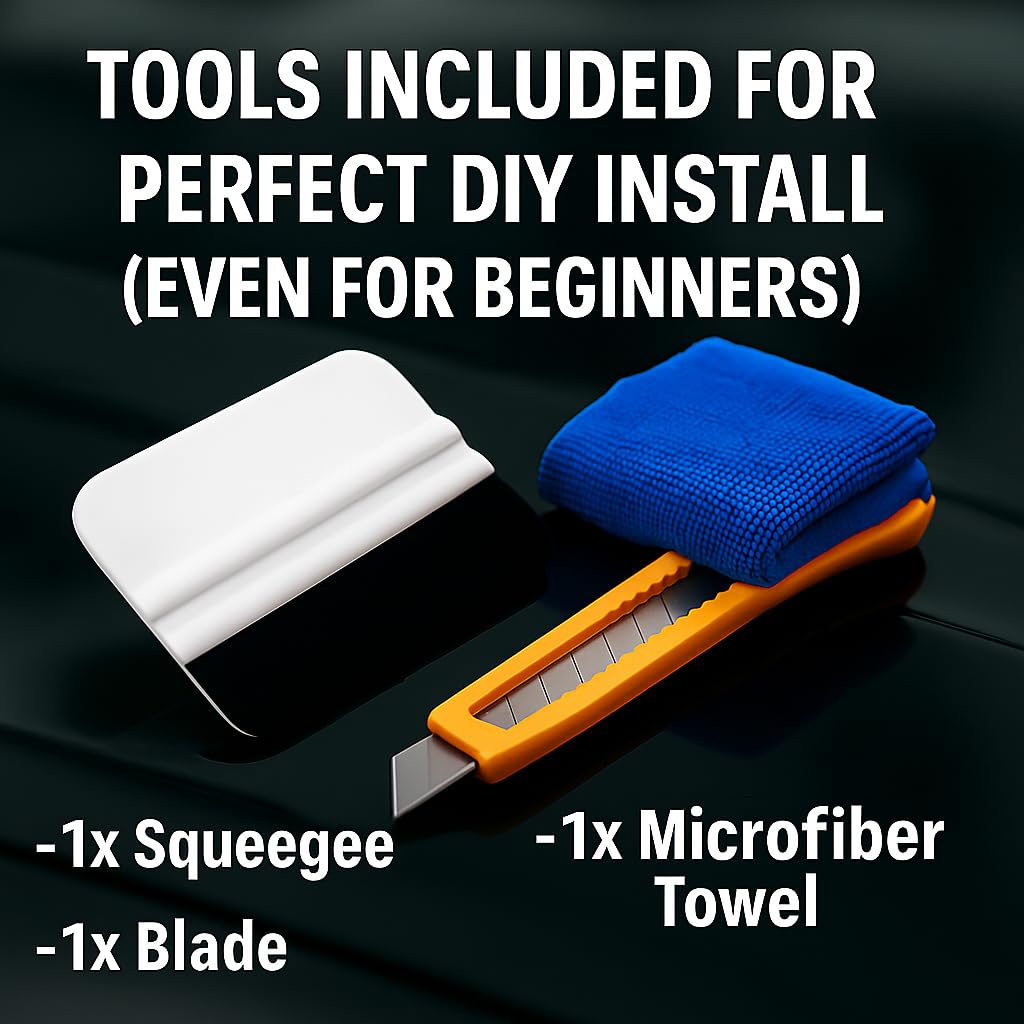 BOGAR TECH DESIGNS Rim Chrome Delete Dechrome Film Overlay Compatible with Hyundai Palisade 2020-2025 Gloss Black — view 5