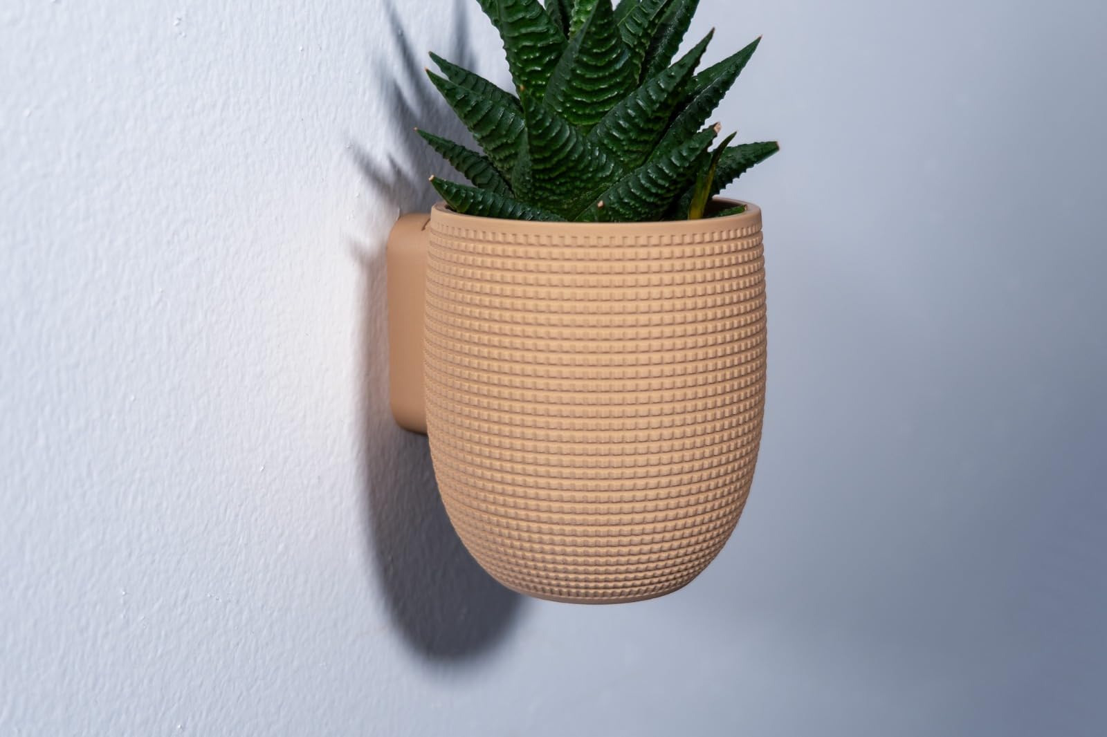 Albro Wall Mounted Planter with Hidden Drip Tray | Hanging Flower Pot | Hook Hanging Plastic Plant Pot Container Set for Indoor, Outdoor Living, Home, Gardening (Light Brown) (B0D9P375F3) Amazon Price History, Amazon Price Tracker