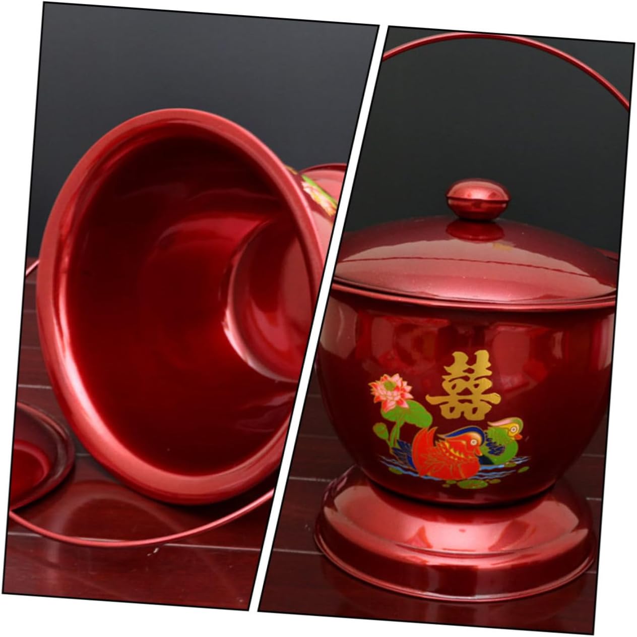 Thickened Stainless-Steel Chamber Pot Household Spittoon Portable Bedpan for Elderly Boys and Girls