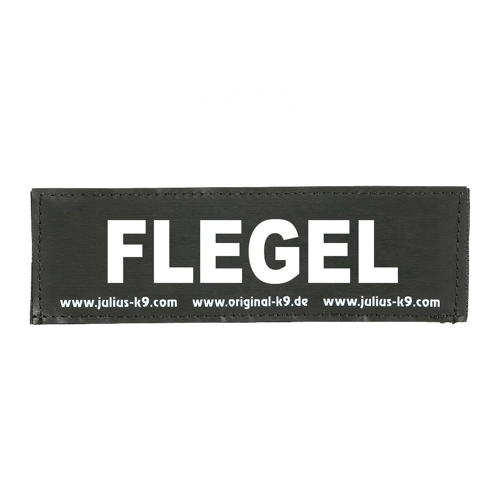 Julius-K9 Original Interchangeable Patch, Large, Black, Flegel — image 1