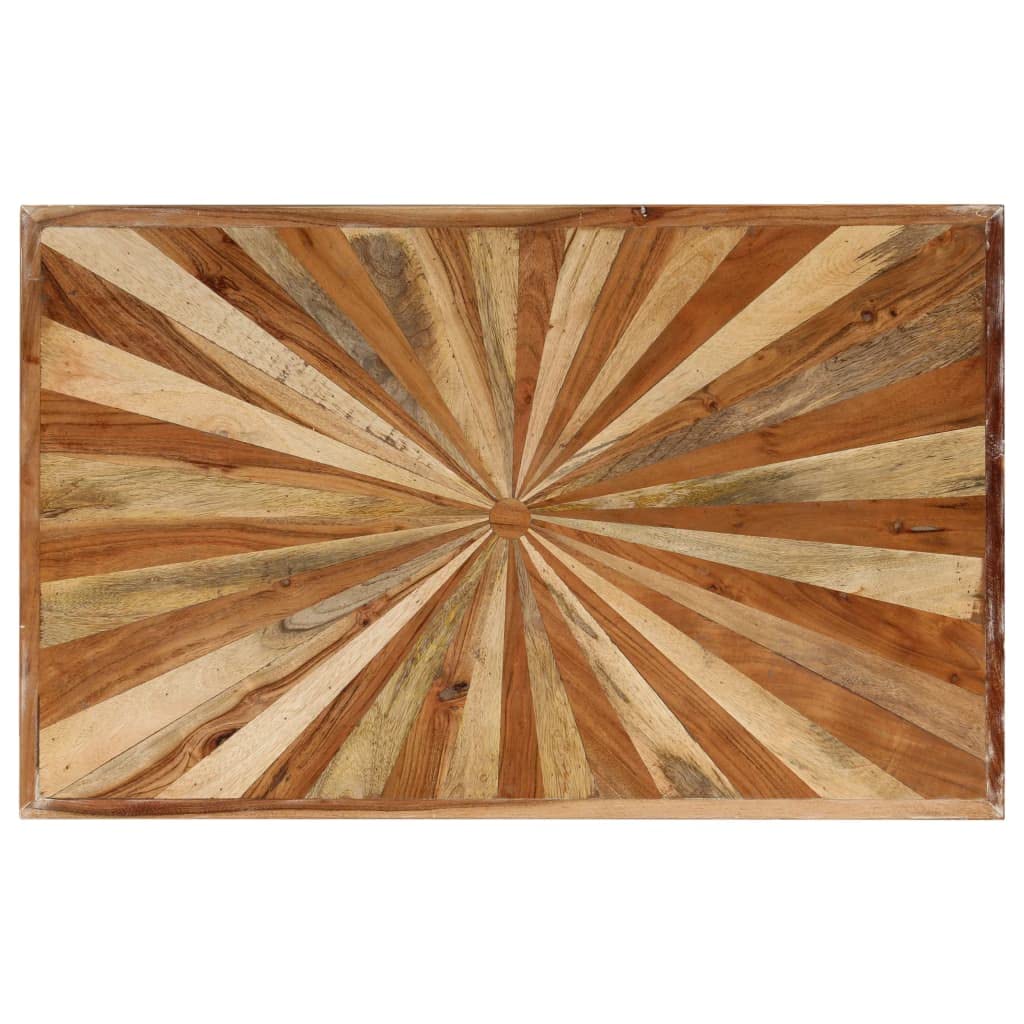 Mesa de salón de madera maciza de mango, 90 x 55 x 36 cm, mesa de salón, mesas de salón, mesas de café, para un ambiente acogedor