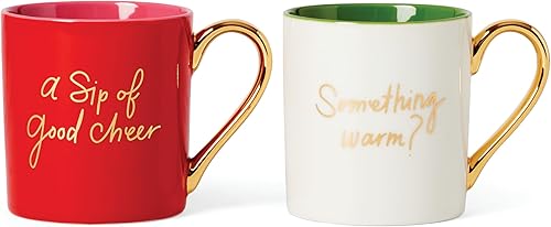 Miniatura 1 de Kate Spade 895354 Be Jolly - Juego de tazas (2 piezas)