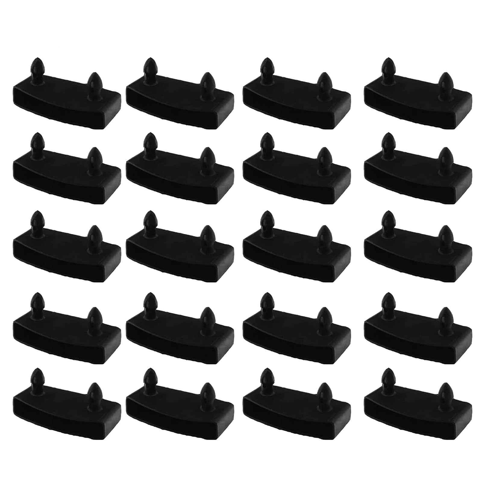 Replacement Bed Slats Plastic,Bed Slat Holders Ideal for Single,Plastic Bed Slat Caps,Bed Slats Holders,Plastic End Caps Holders,Bed Side Slat Bracket Cover,Replacement Plastic Bed Slat Holders 20PC