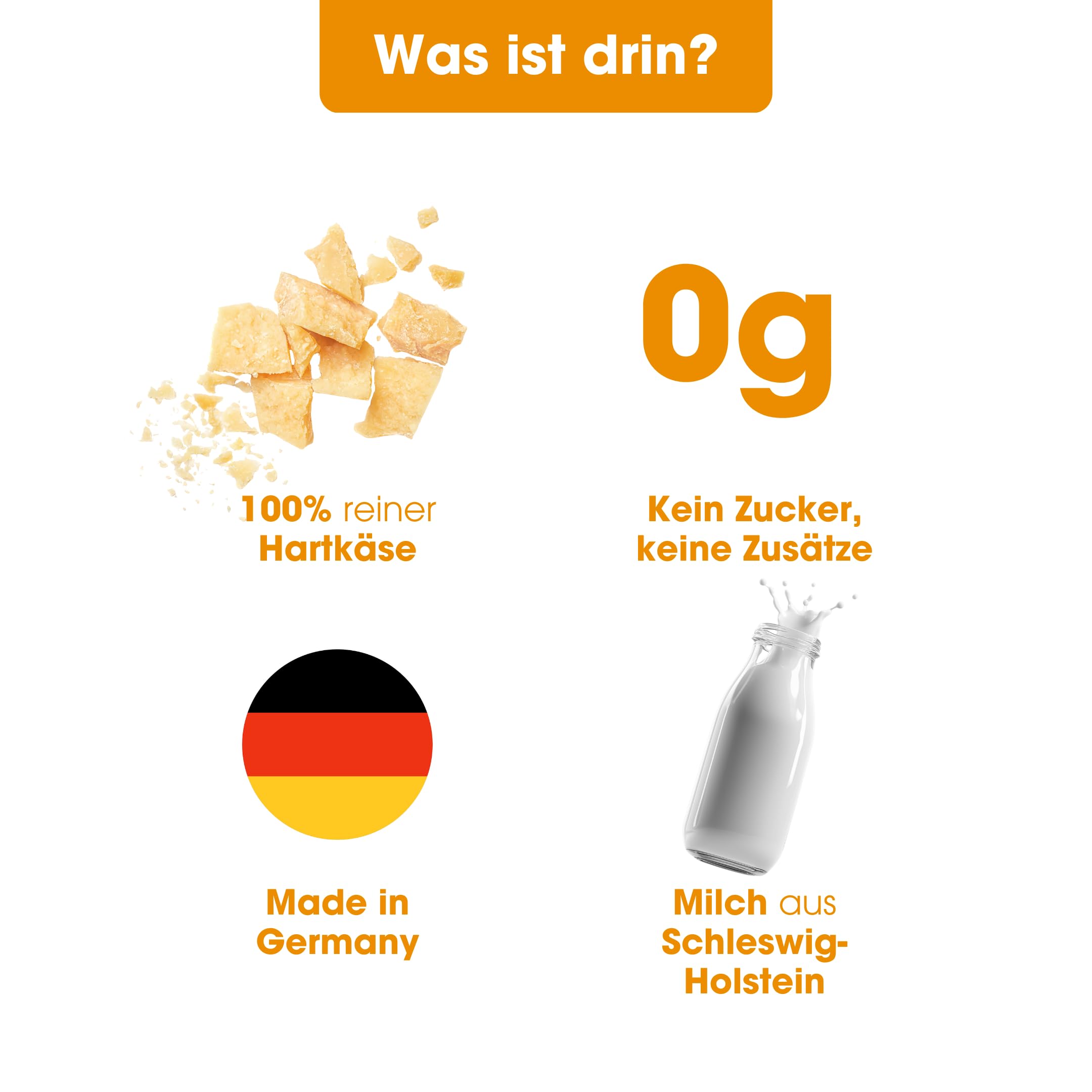 Knabber Kaustange Käse – 5 x L Kauknochen Hund bis 22,7 kg aus 100% getrocknetem Hartkäse, Zahnreinigende Kaustange Hund für Stressabbau & Beschäftigung – ohne künstliche Zusatzstoffe