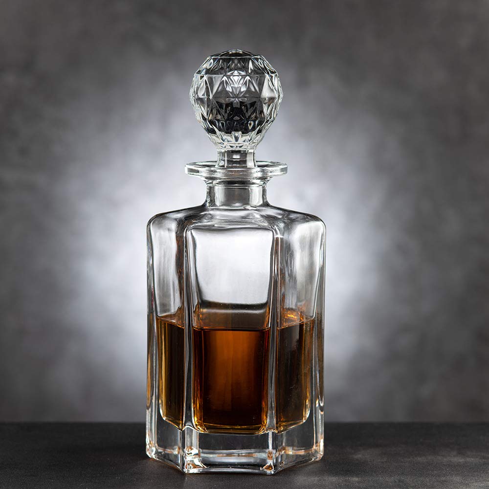 Buy SIAMO Liquor Decanter Whiskey Decanter Crystal Square Decanter