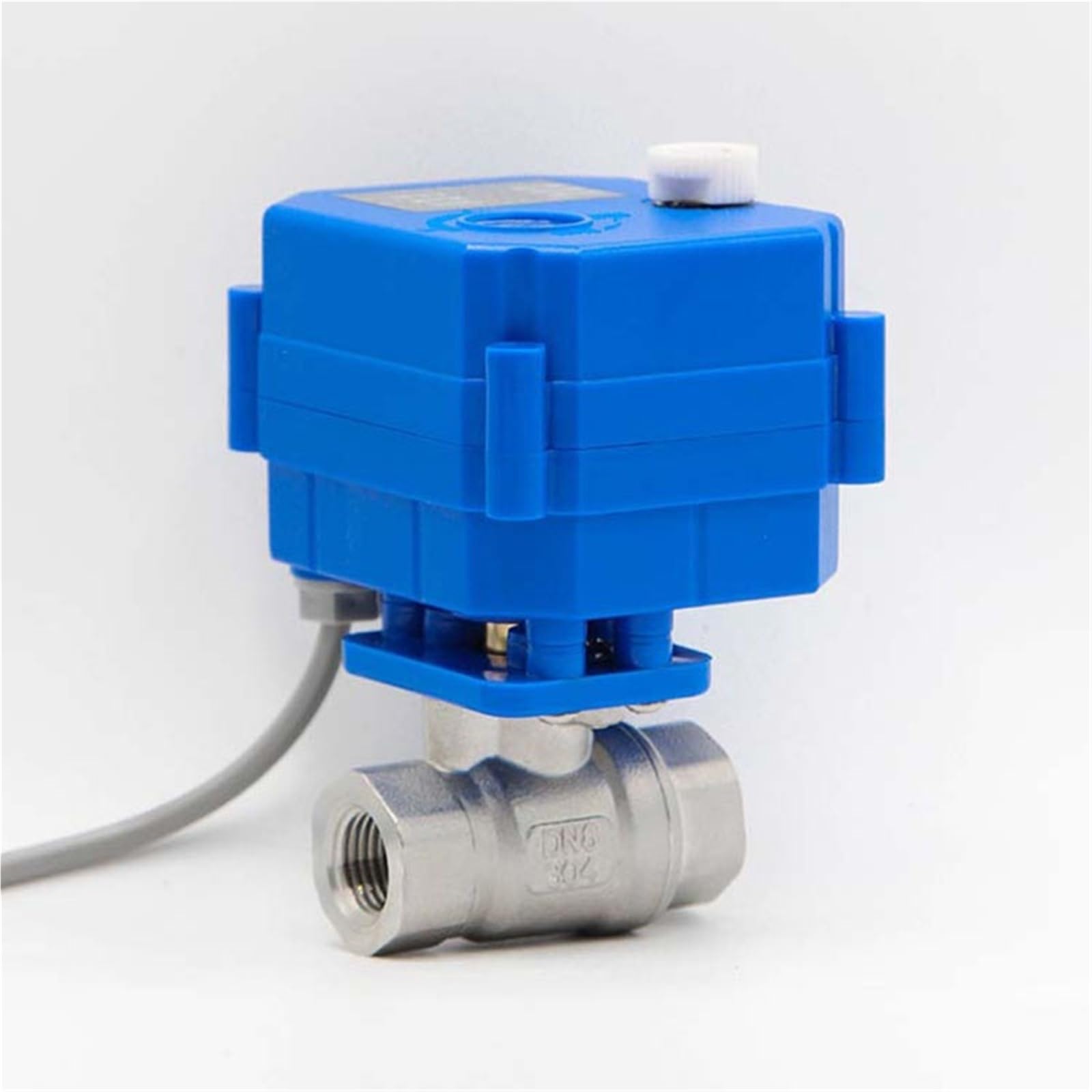 Vanne à boisseau sphérique électrique DN8 AC220V mini valve motorisée 2 voies SS304