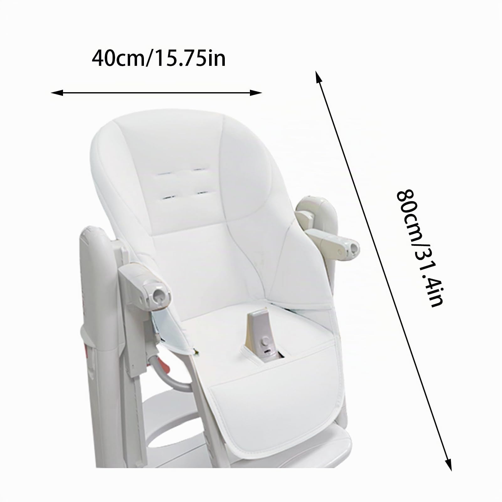 Baby Hochstuhl Kissenbezug, Baby Hochstuhl Sitzauflage, Baby Esszimmerstuhl Sitzkissen, PU-Leder Hochstuhl Bezug, Universeller Ersatzbezug Für Peg Perego Tatamia Hochstuhl