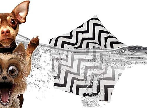 Miniatura 4 de Tienda de campaña tipi para mascotas, para perros, cachorros, gatos, lona blanca, linda casa tipi para mascotas con cojín, 24 pulgadas, interior y