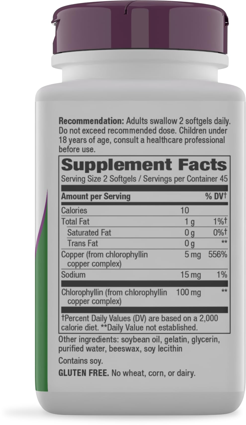 Nature's Way Chlorofresh Chlorophyll Concentrate Softgels, 90 ct — Amazon image 8