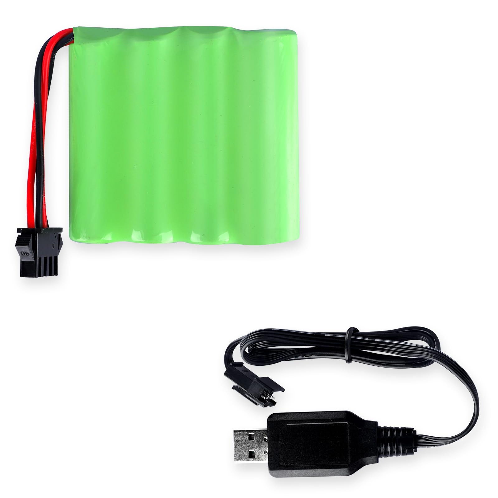 Bluejay 7.4V 1500mAh Li-ion Battery with USB Charger Cable for RC Car Remote Control Car