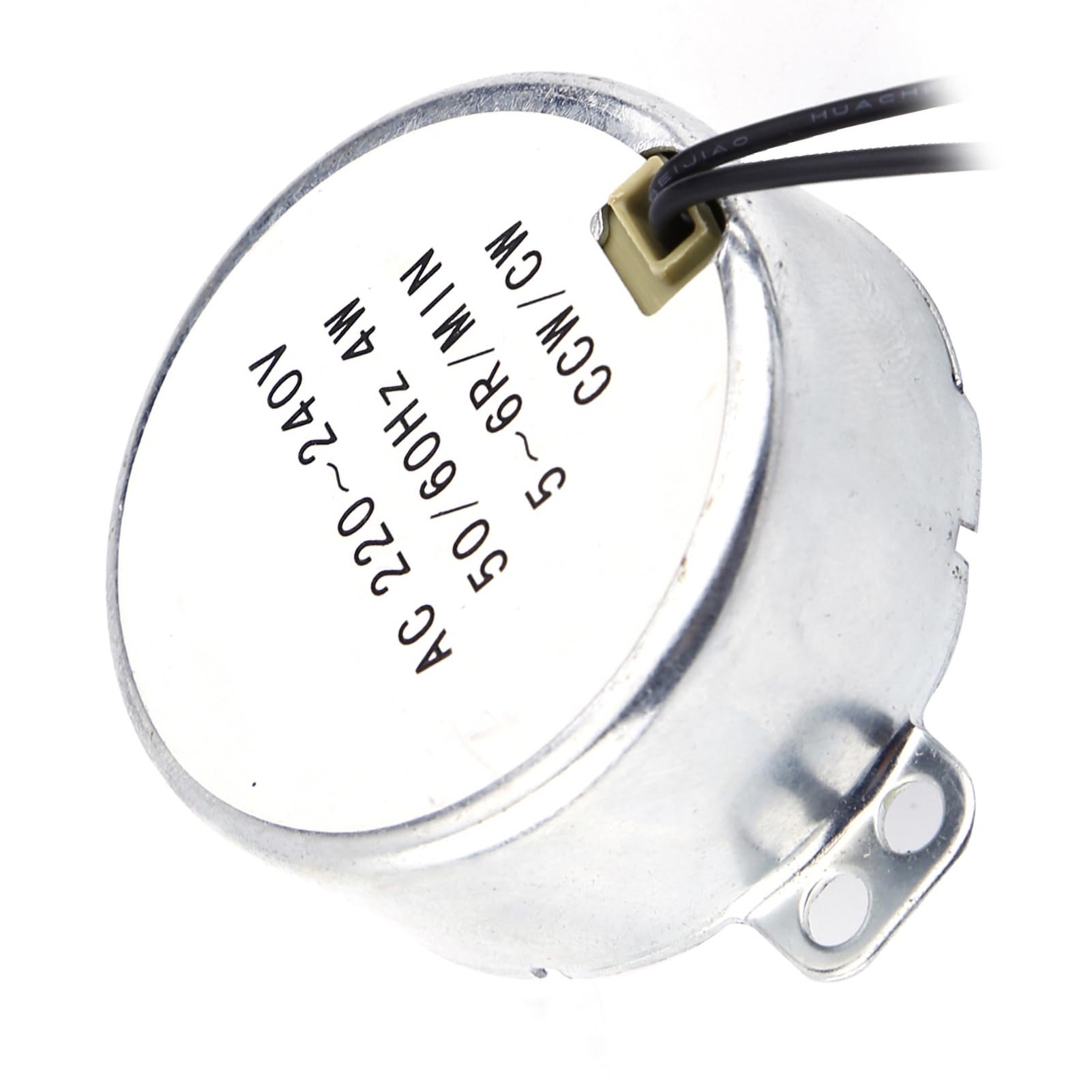 1 Motor Síncrono 220-240V AC Motorreductor 4W con Gran Par y Bajo Consumo Rotación CW/CCW (5-6RPM)