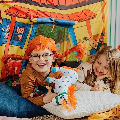 Pippi Longstocking Pluszowa zabawka koń pluszowy kucyk dla dziewcząt i chłopców 0+ 30 cm