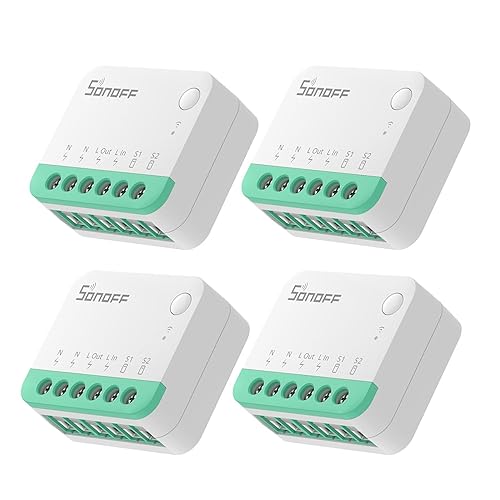 SONOFF MINIR4M - Interruptor inteligente Matter 10A, módulo universal de bricolaje para solución de automatización del hogar inteligente, funciona