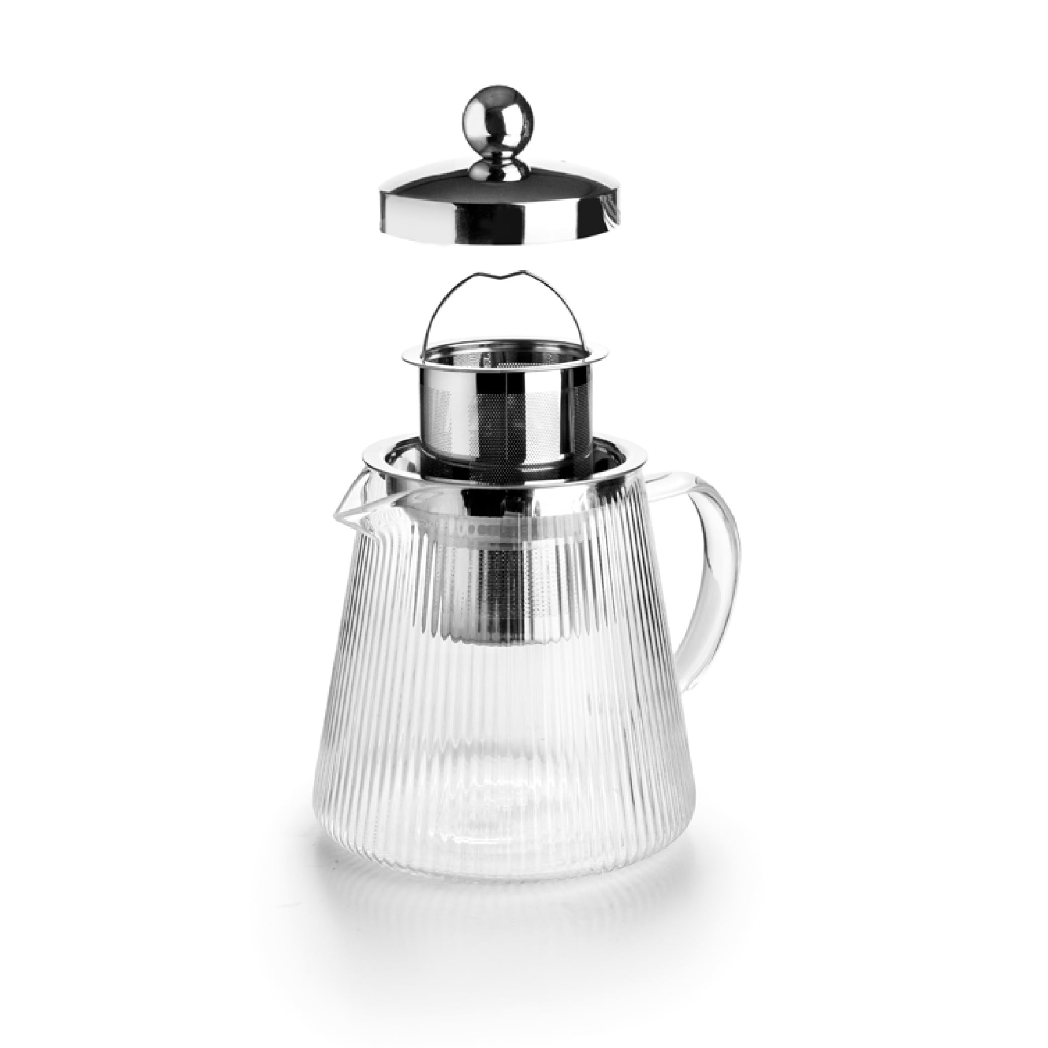 IBILI - Théière en verre avec filtre Elegant, 1200 ml, Borosilicate