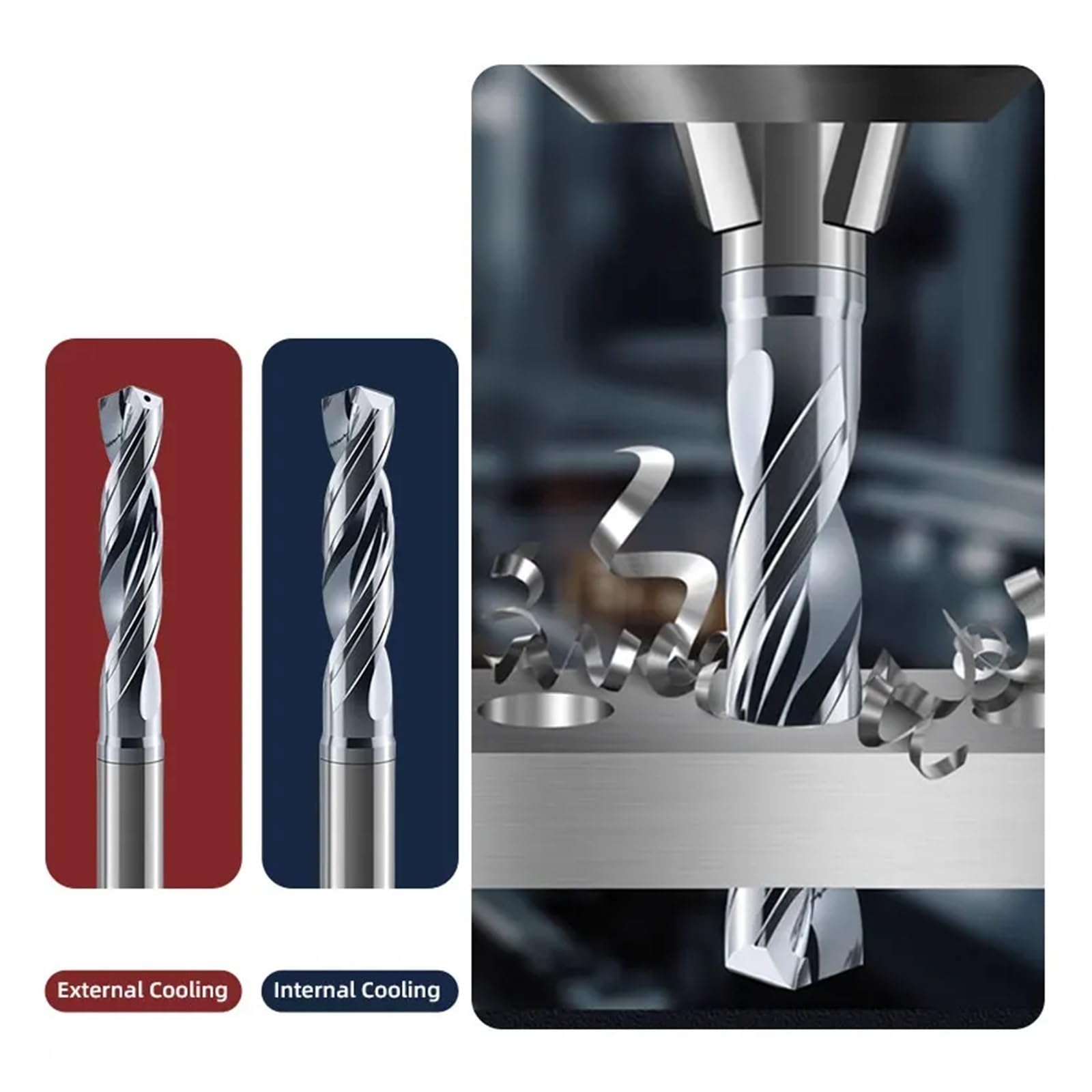 Wiertło Pro do wiercenia otworów 5D ze stali nierdzewnej Wydajność Zewnętrzne chłodzenie wewnętrzne 1 mm-11,7 mm(Internal Cooling,8.5x61x103x10)