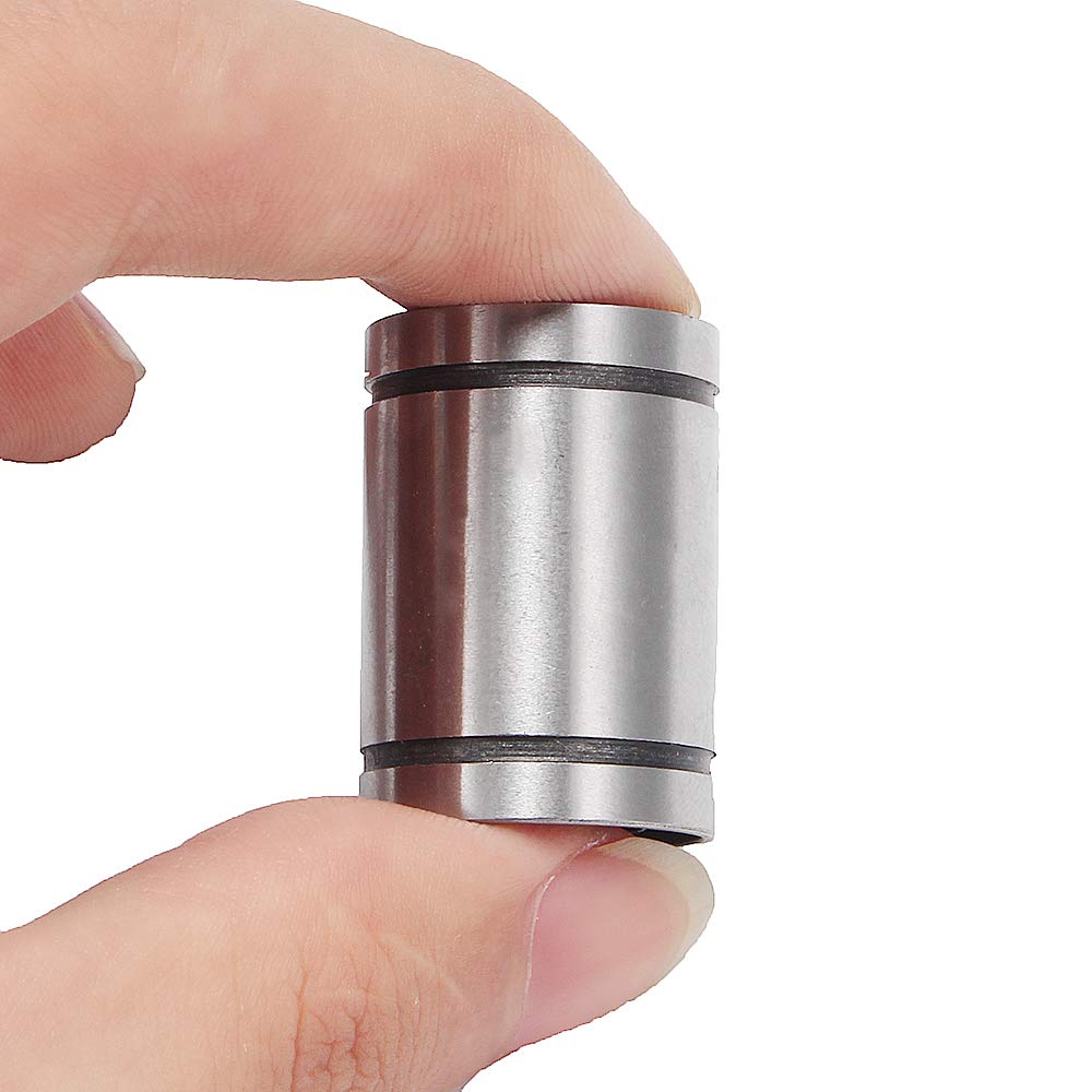 Bujes de rodamiento de bolas lineales LM12UU sellados de goma 12 mm diámetro interior