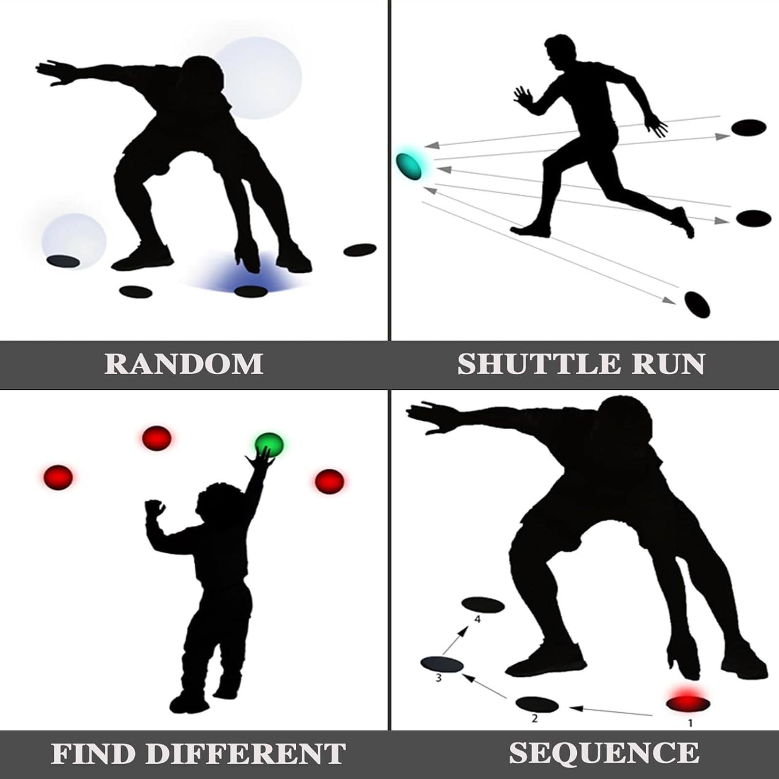 Reflex Training Set - Reaktions- Und Koordinationstraining Mit Einstellbarer Geschwindigkeit