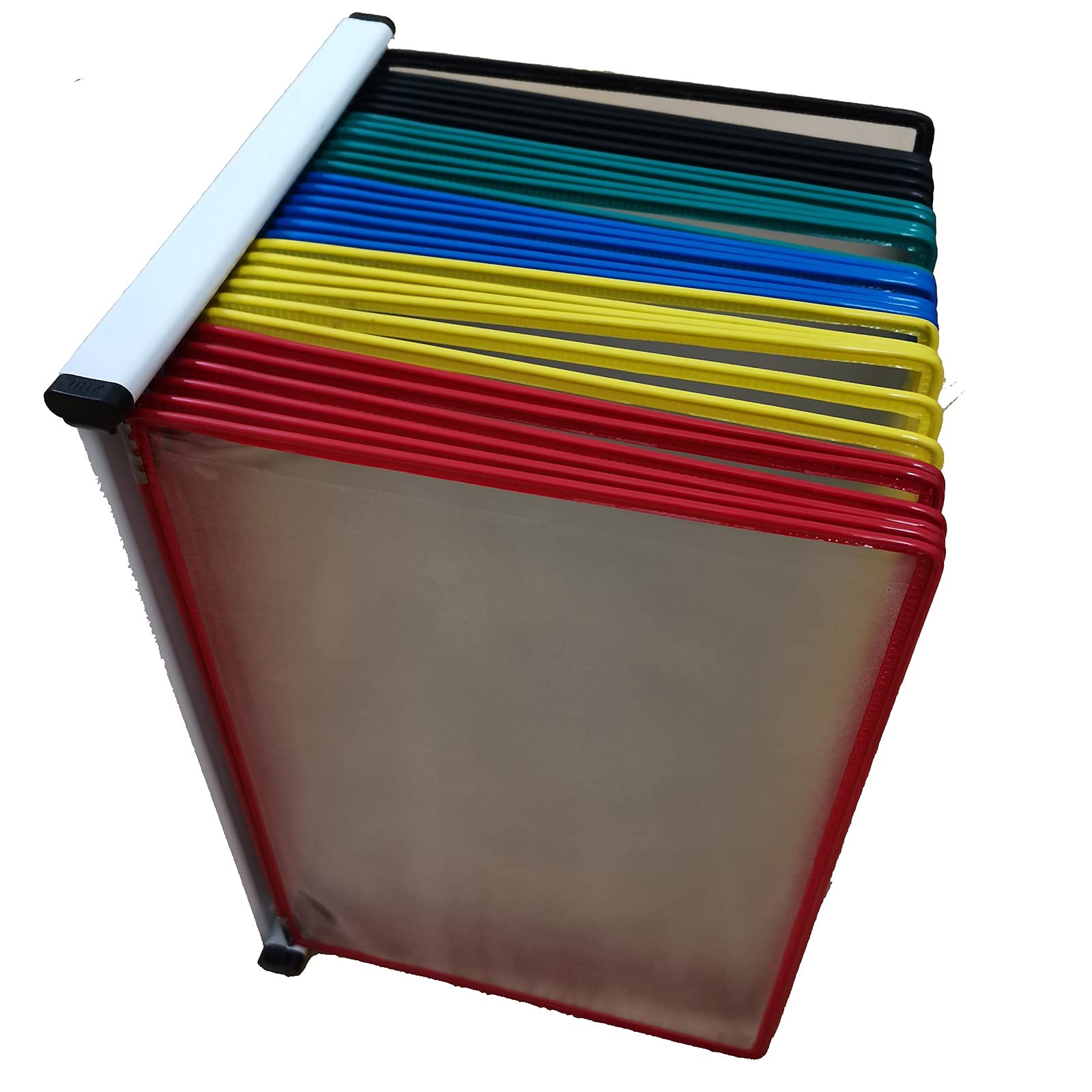 PROPFE Sistema de visualización montado en la Pared, Carpeta de 30 páginas, Utilizado para Mostrar catálogos de tamaño A4/Archivos de Taller/menús, etc., abigarrado (Color : Multicolor)