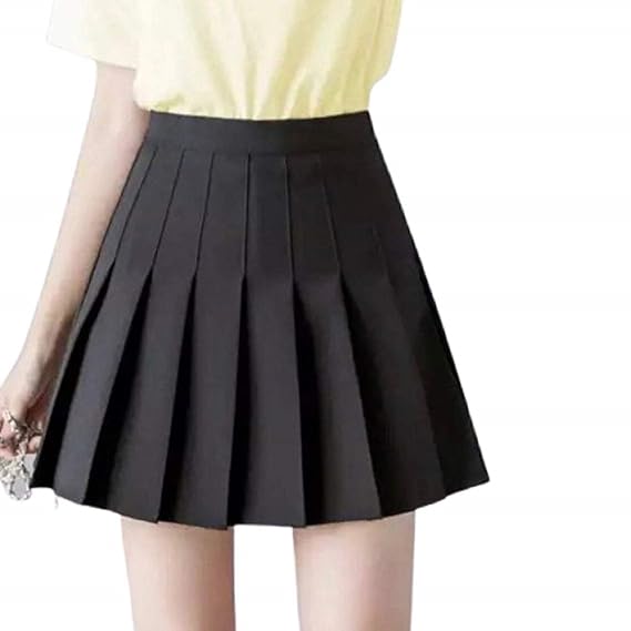 black pleated skirts for women