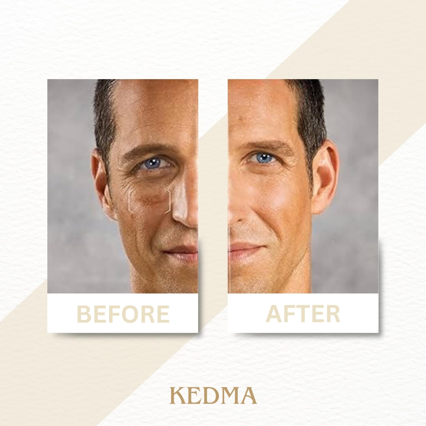 Kedma - Sérum Visage Homme aux Minéraux de la Mer Morte - Anti-Rides et Hydratant - Pour Tous Types de Peau - 50g