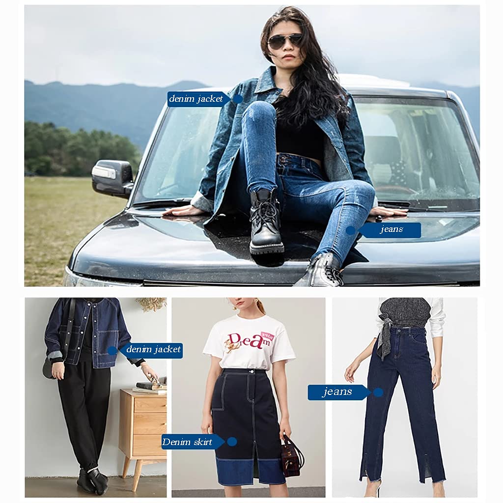 Dżinsowa tkanina niebieska, bawełna twill, tekstylia domowe, materiał "zrób to sam" do dżinsów, sukienek, T-shirtów i dekoracji