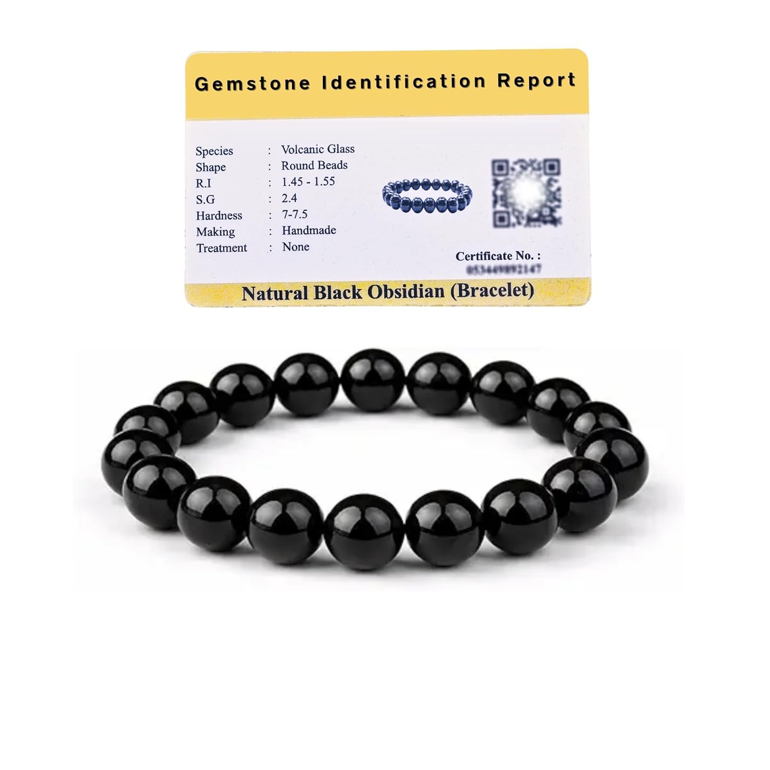 prime homes Crystal Products Certified Natural Crystal Stone 8 mm Round Beads Bracelet for Men & Women | Reiki Charged Gemstone Bracelet | Multiple Stone Variants Available-picture-29