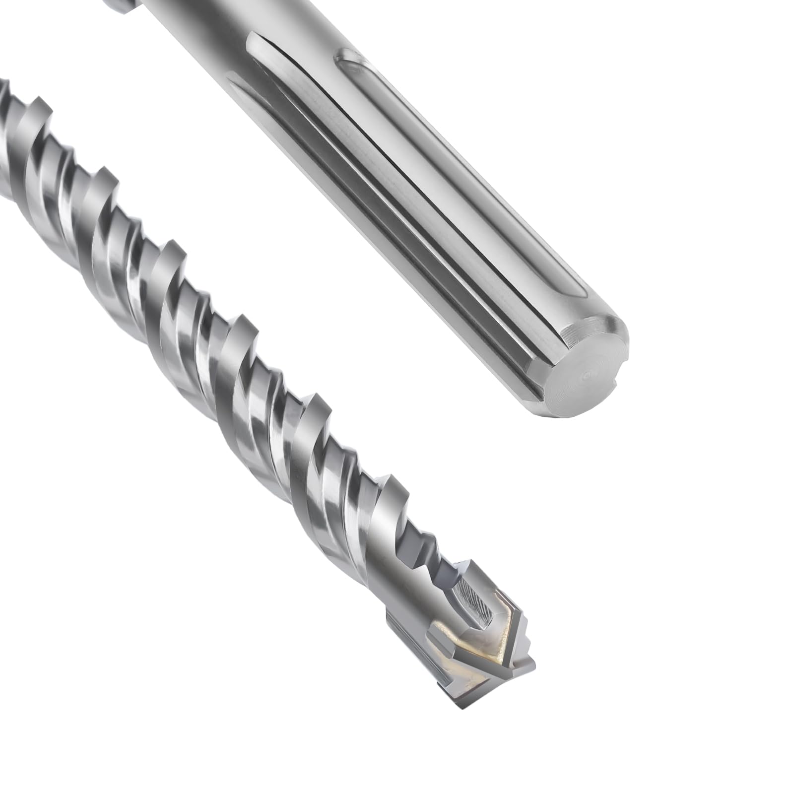 SDS Max - Broca para hormigón (18 x 340 mm, con 4 cortes de metal duro y doble hélice), para hormigón, piedra, piedra natural