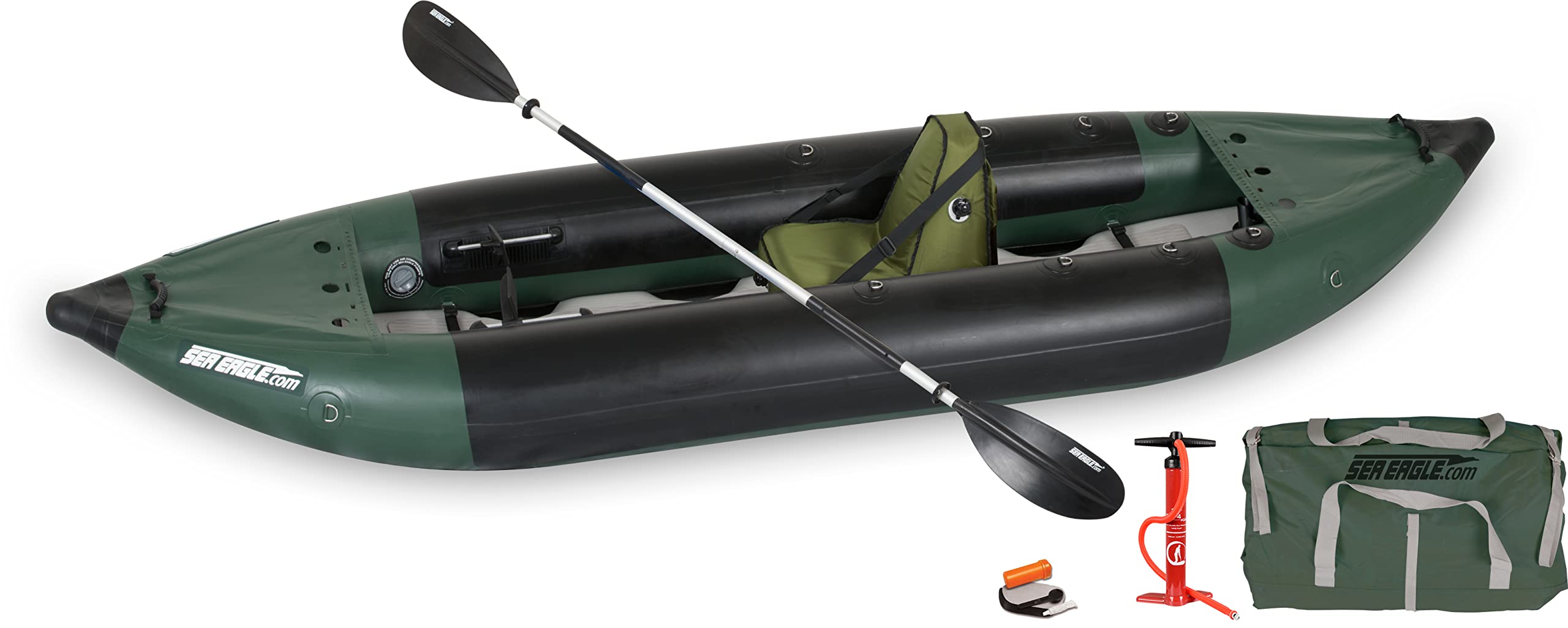 Sea Eagle 350FX Inflatable Fishing Explorer Kayak Package