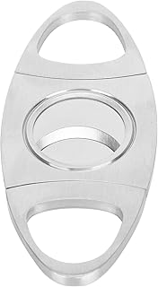 Cortador De Charuto Acessórios Portáteis Tesoura De Aço Inoxidável Convinient Conjunto Cigarro Cuttersmoking Cortador De Charuto De Aço Inoxidável Faca De Charuto Lâminas Duplas