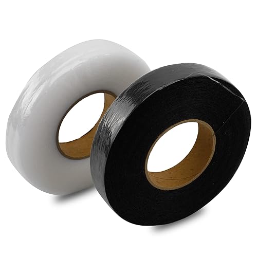 2 rollos de cinta de dobladillo de 140 yardas, cinta de dobladillo de fusión de tela sin coser, cinta adhesiva de doble cara para pantalones, jeans,