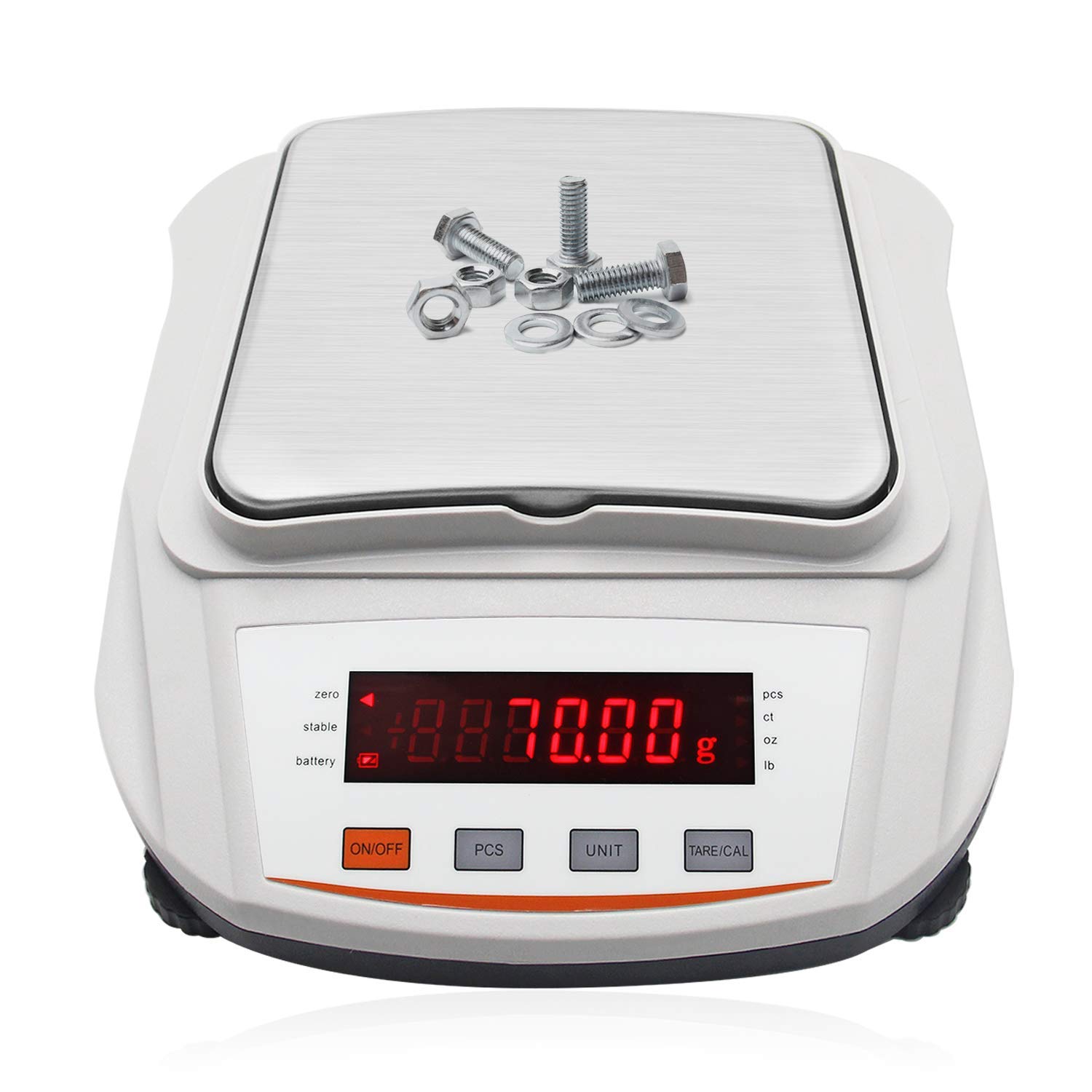 Bonvoisin Balanza de Laboratorio de Precisión de 10mg/0.01g Báscula Digital Electrónico Multifuncional para Cocina, Joyería, Oro, Hogar, Científica (500g, 0.01g)