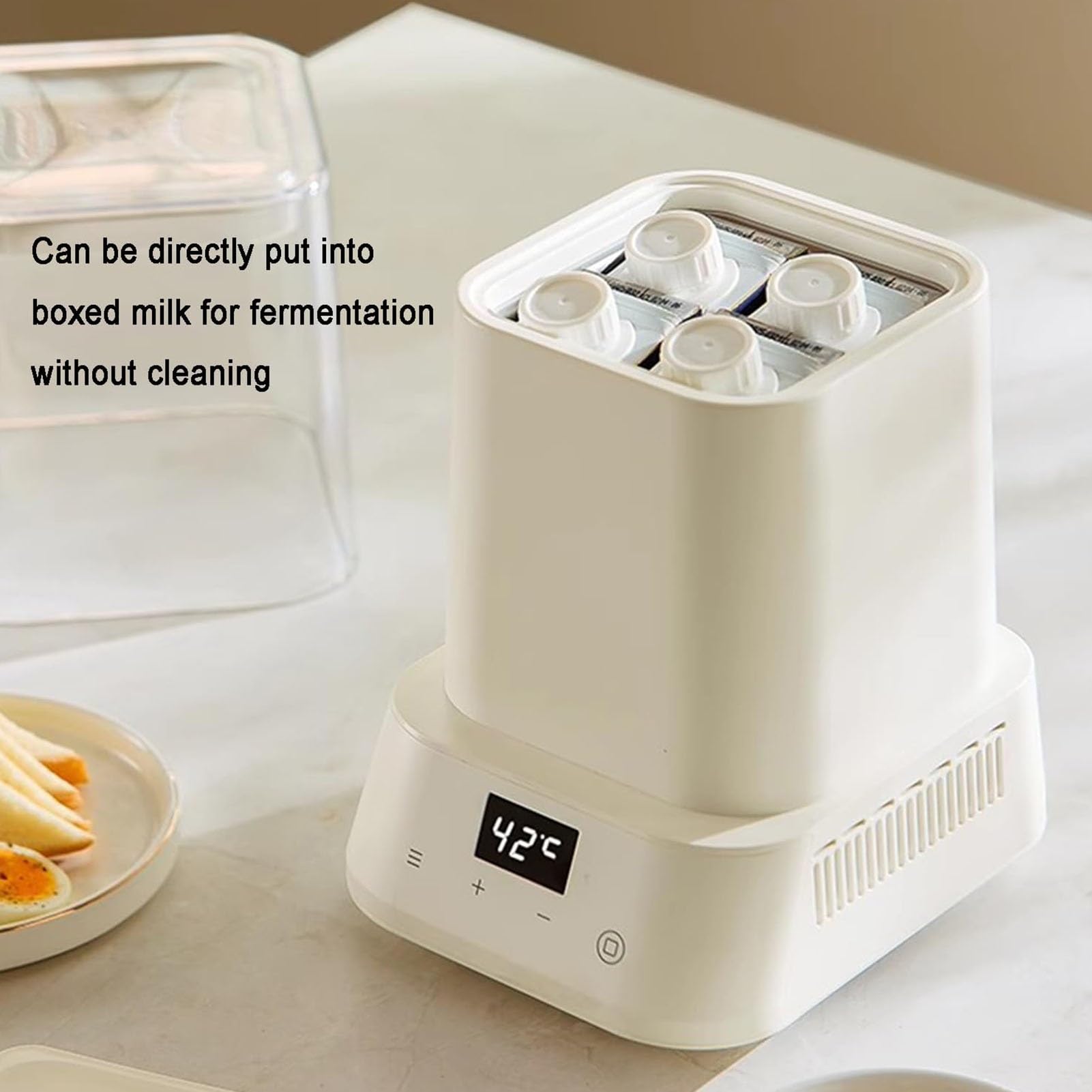 Yogurtera Automática1L,Temporizador 1-99 H,Control Temperatura NTC 28-80℃