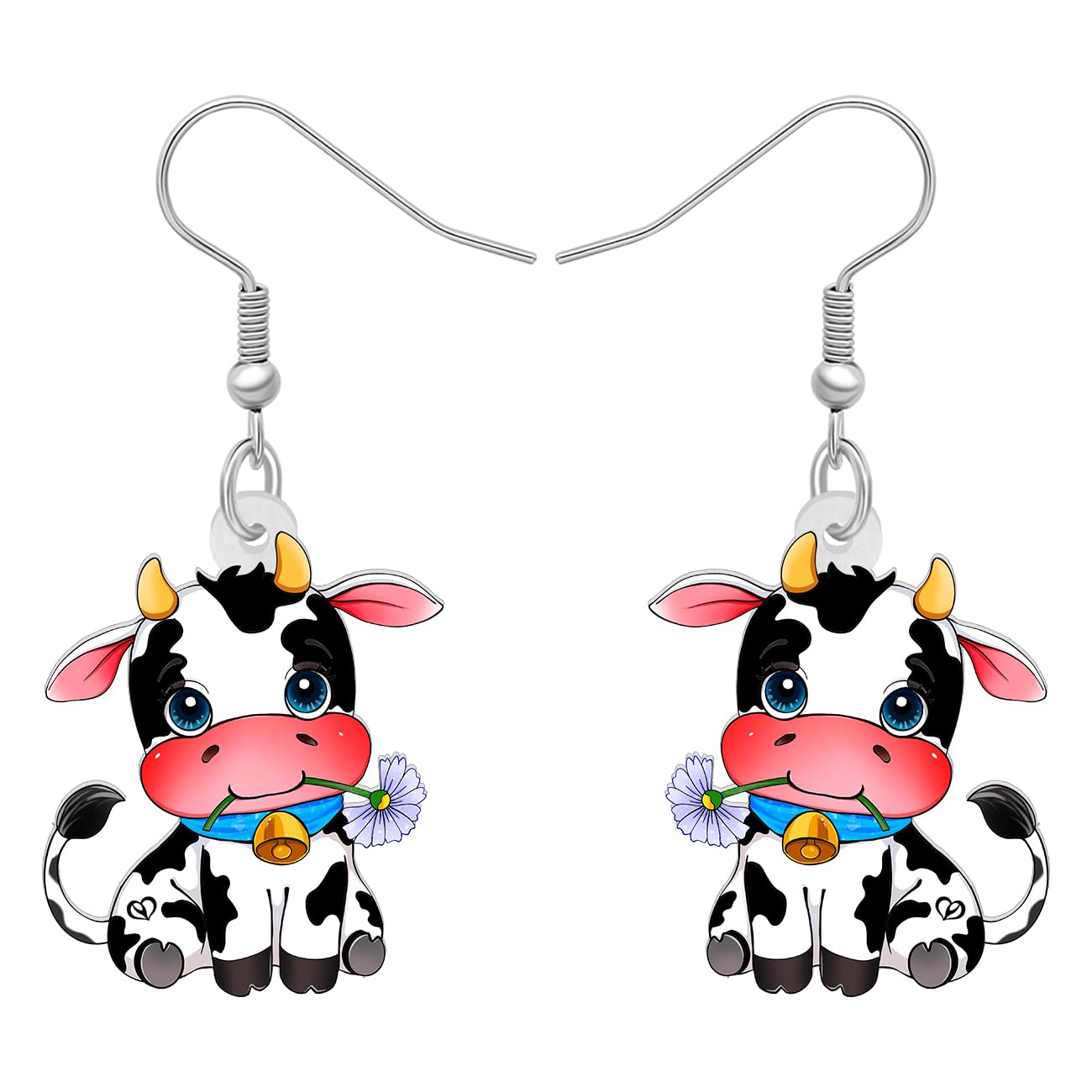 Orecchini Pendenti A Forma Di Mucca Highland – Acrilico, Design Carino Animale, Gioielli Ipoallergenici Per Donne E Ragazze, Ideali Come Regalo A Tema Fattoria