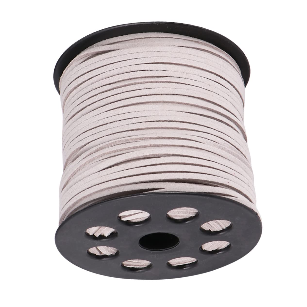 Lurrose 3rotoli Filo Ecopelle Per Fai Te Di Cordino Per Creazione Di Collane e Bracciali Suede Sintetico Argento Per Accessori Moda e Decorazioni Artigianali