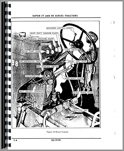 Oliver Super 77 Tractor Operators Manual
