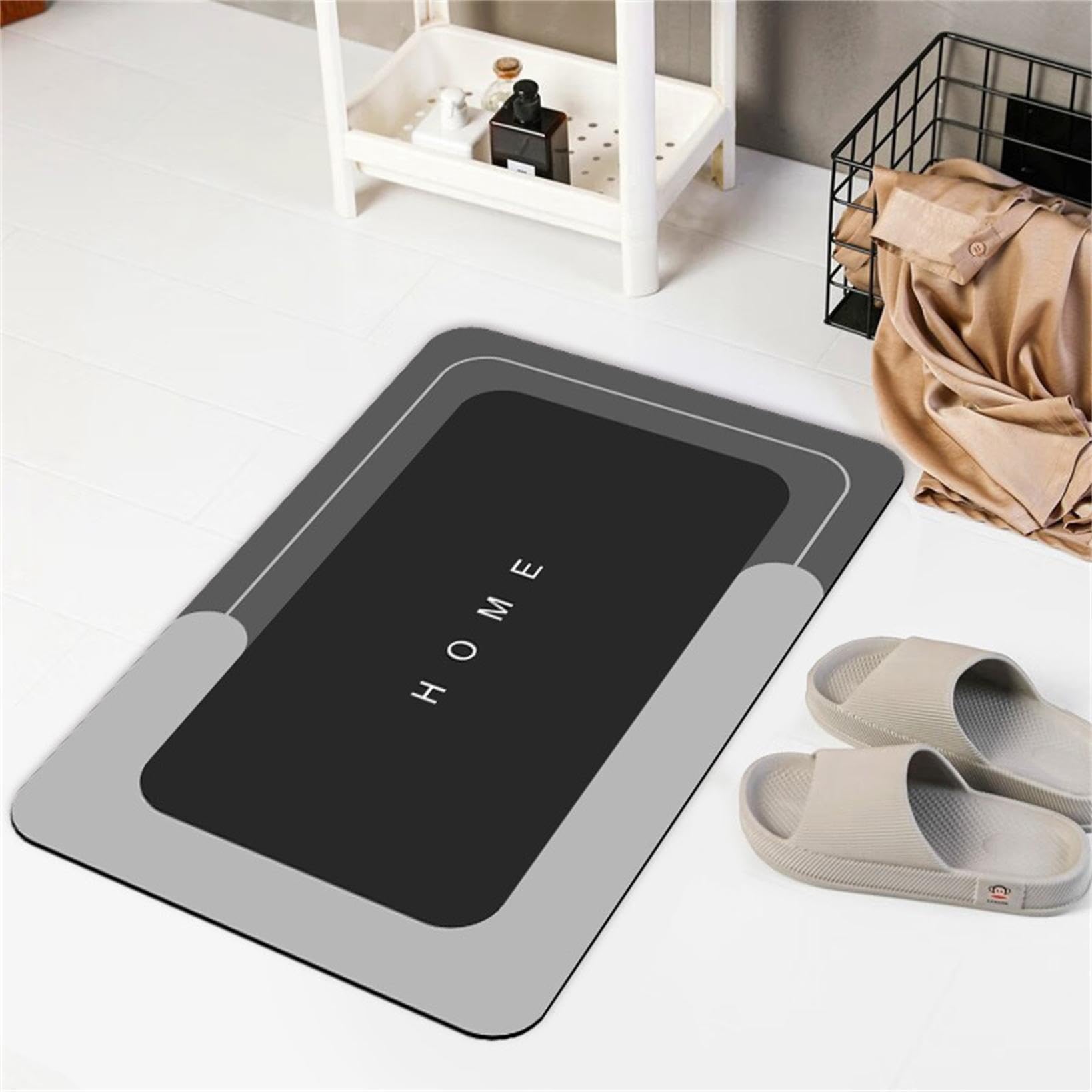 ZeawIEsvbyt Modernized Magic Mat Bathroom, Bathroom Mat Quick Dry Easy Care Super Absorbent Non Slip Bathroom Rug for Bathroom Floor Bathtub (