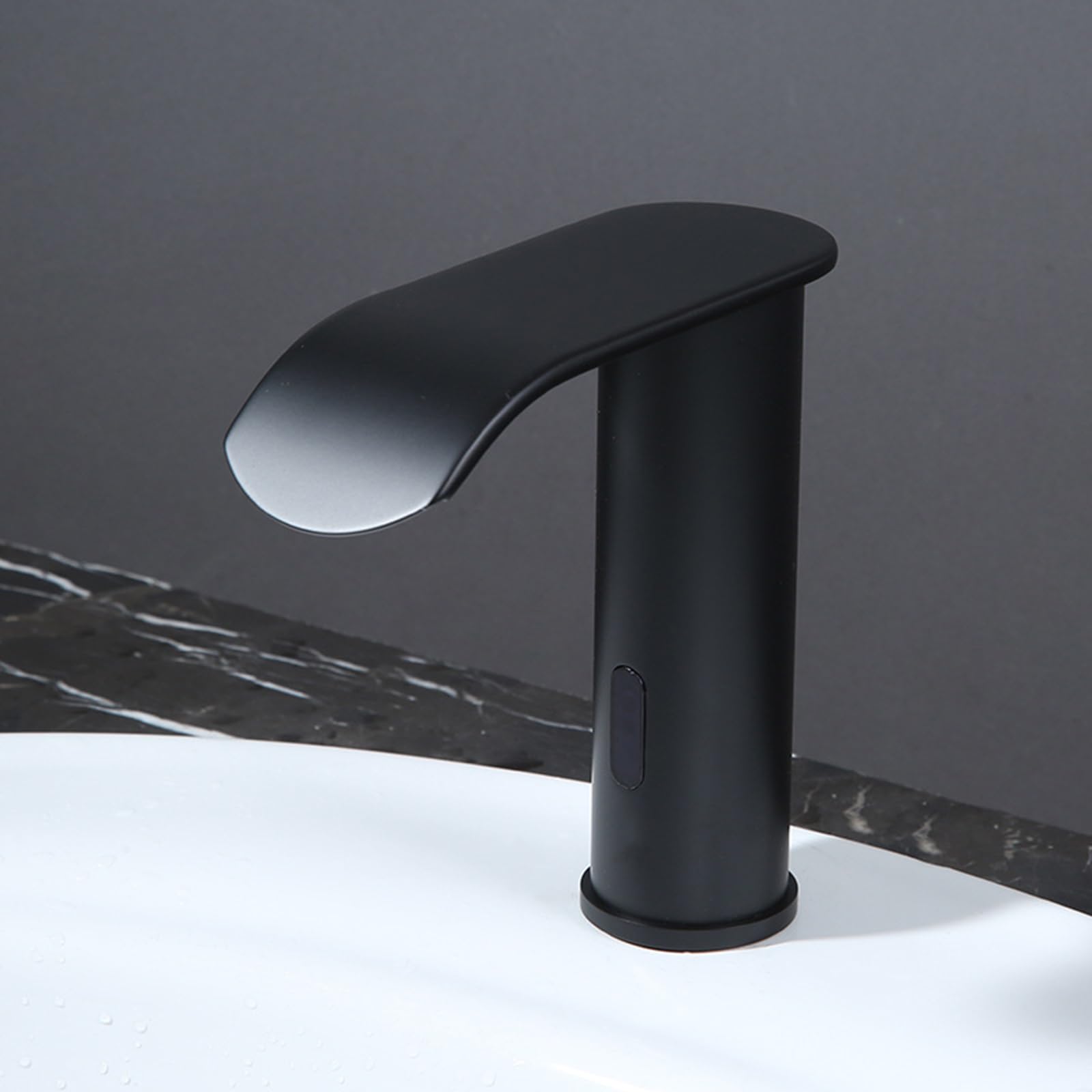 Infrarot Sensor Waschtischarmatur Wasserhahn Bad Einhand Mischbatterien Badarmatur Schwarz