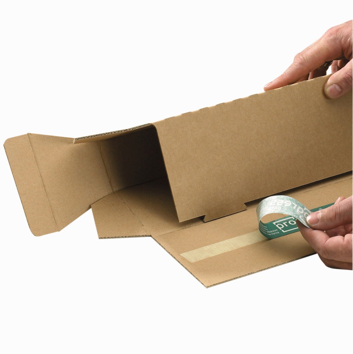 Trapez-Versandverpackung Premium Extra PP T00.05 aus doppelter Wellpappe, DIN A1+, 705 x 105/55 x 75 mm, 20-er Pack, braun
