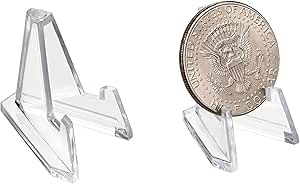SUMNACON 5Pcs Driehoek Clear Acryl Display Stand Houder Geode Rock Minerale Agaat Fossiele Koraal Display Stand, Groot