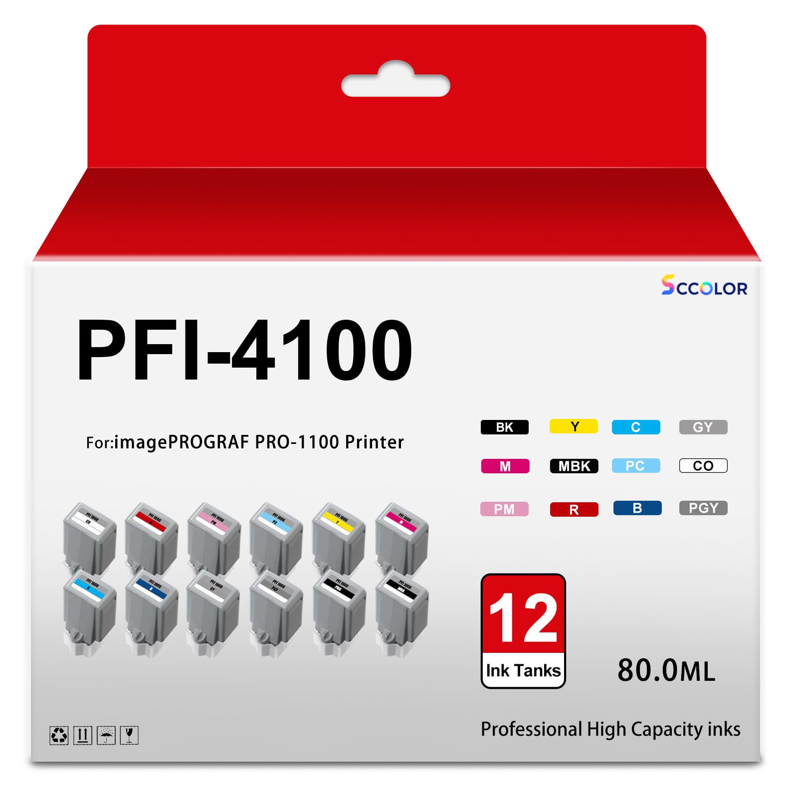 Amazon.co.jp: PFI-4100インクカートリッジ互換PFI4100 PFI 4100インク