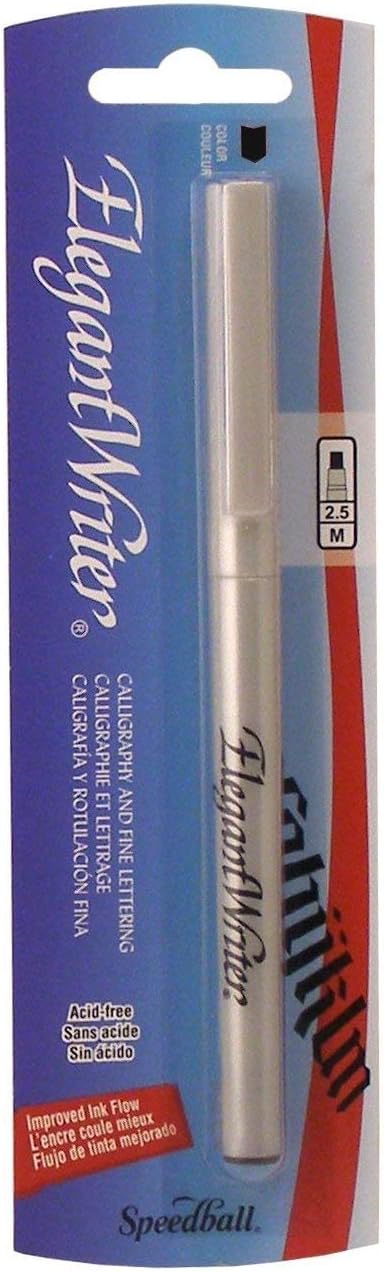 Speedball Elegant Writer Medium Calligraphy Marker, Black