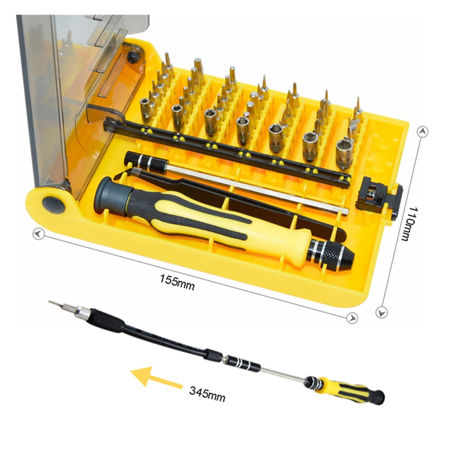 45 in 1 Präzisions-Schraubendreher-Set, magnetisches Reparaturwerkzeug-Set für Elektronik