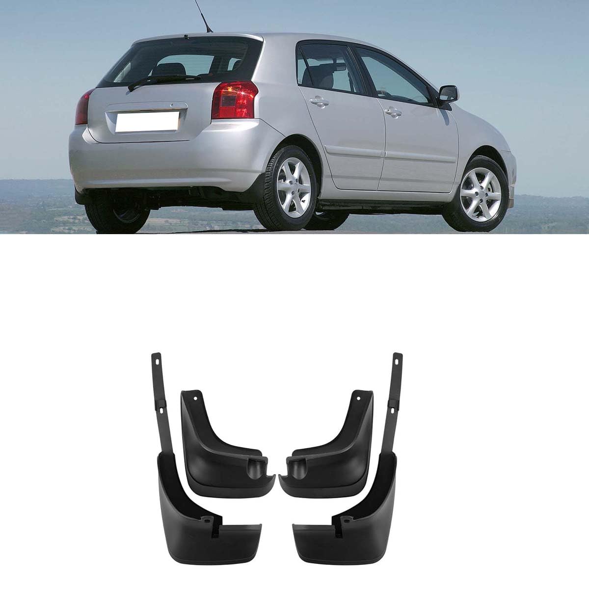 Garde-Boue pour Voiture Finition Premium Compatible Toyota Corolla AE110 Hatchback