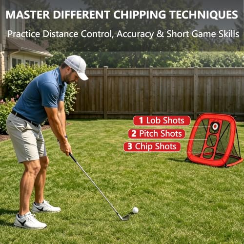 Garvee Golf Net, 10 x 7 ft Heavy Duty Golf Practice Nets with Chipping Net - image 7