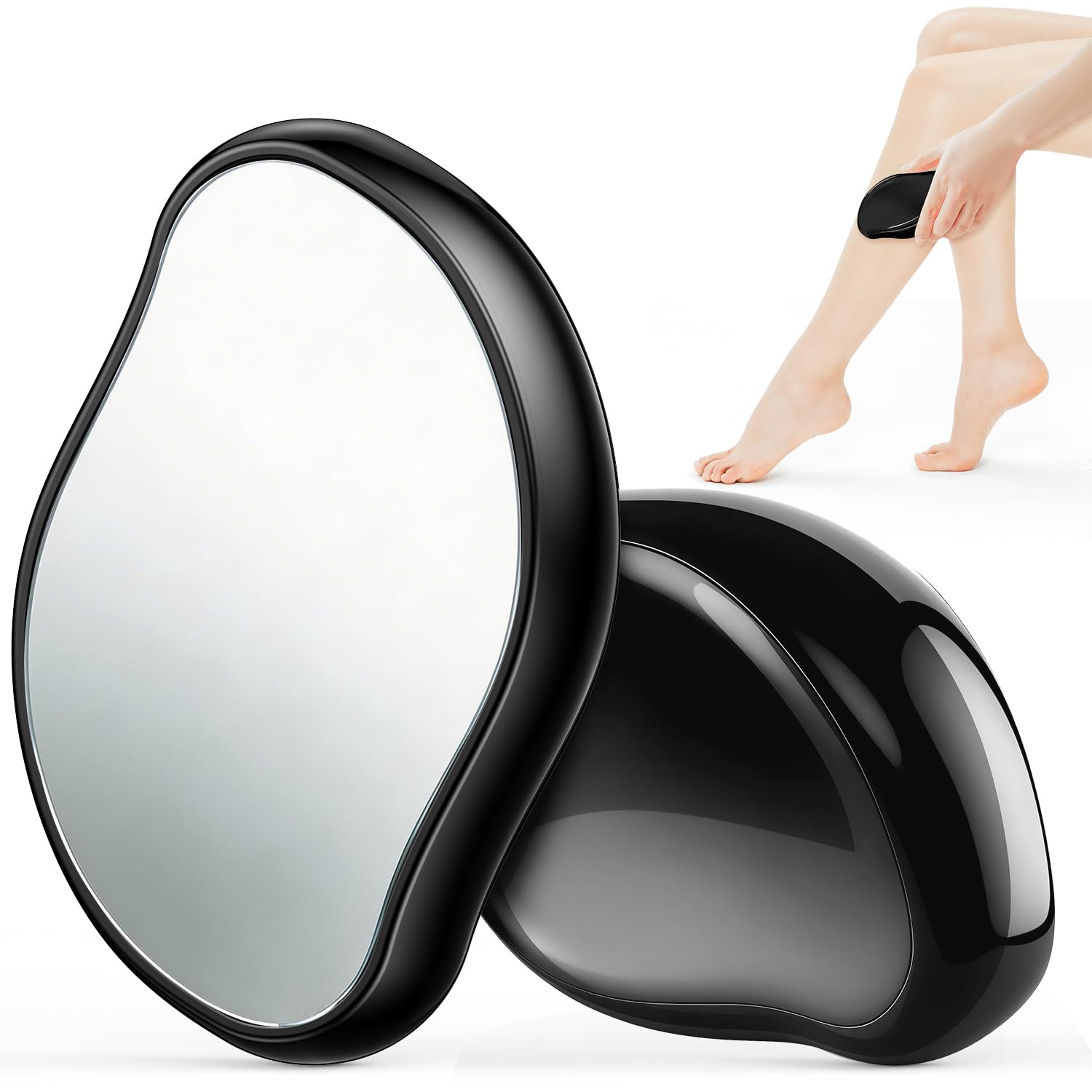 Hair Remover Just Rub (Industry Notice) Next-Generation Model Painless Hair Removal Device, Nano Glass, Physical Hair Removal, Exfoliation, Palm Size, Lightweight, Portable, Home Hair Removal Device, 