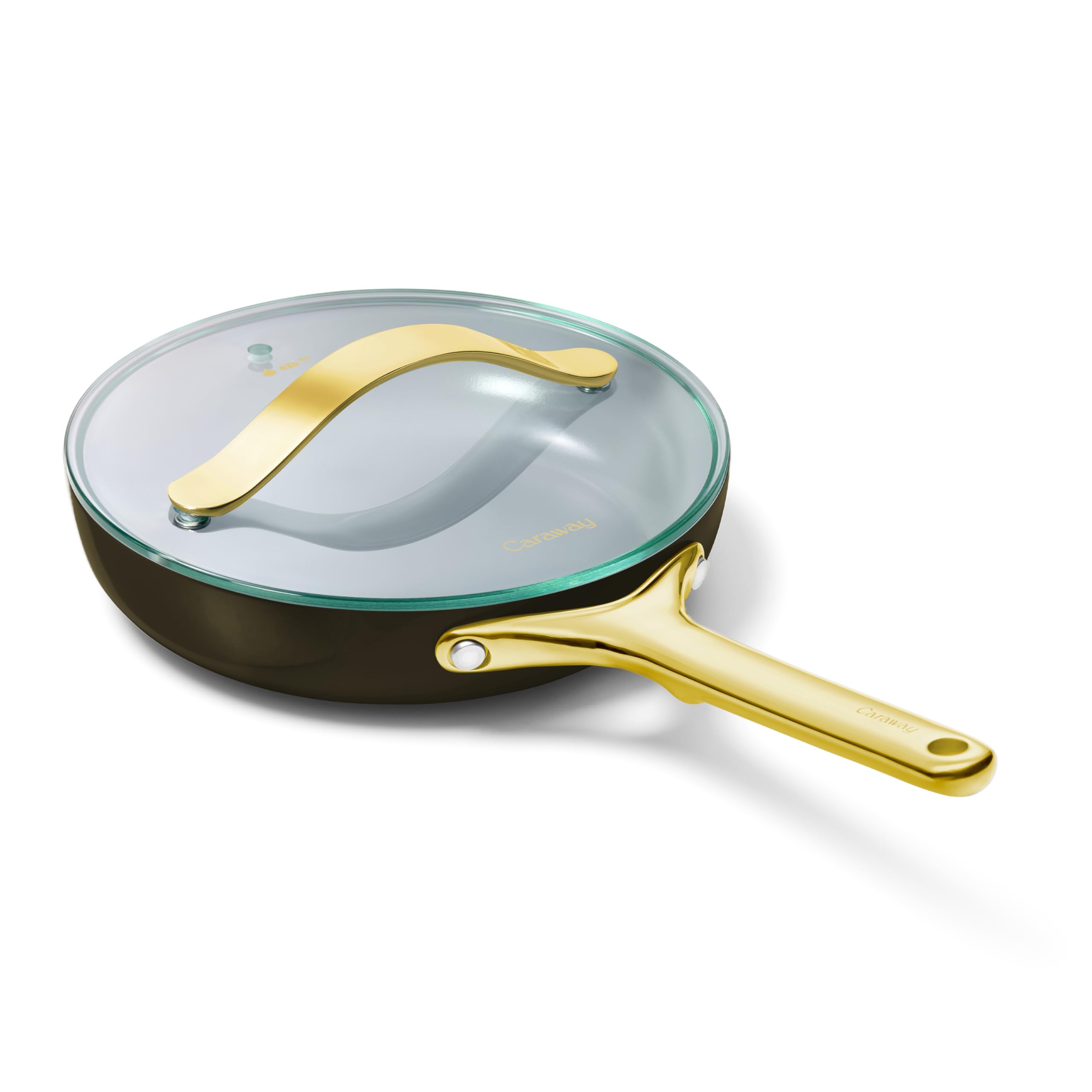 Caraway Non-Stick Ceramic Mini Fry Pan with Glass Lid (1.05 qt, 8")